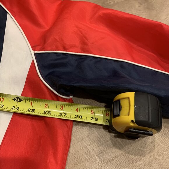 Vintage MLB Boston Red Sox Jacket Men's XL Windbreaker 1/4 Quarter Zip Navy Red - Picture 6 of 7